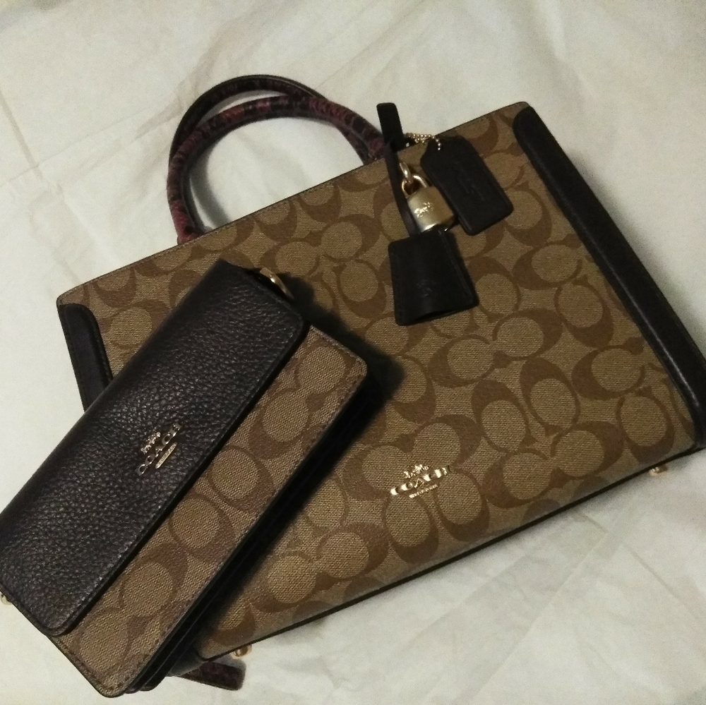 Coach bag and clutch